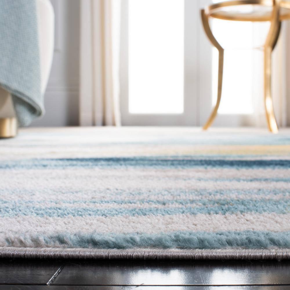 Skyler Beige/Navy 4 ft. x 6 ft. Abstract Area Rug