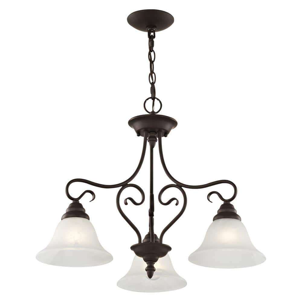 Livex Lighting Coronado 3 - Light Chandelier in  Bronze
