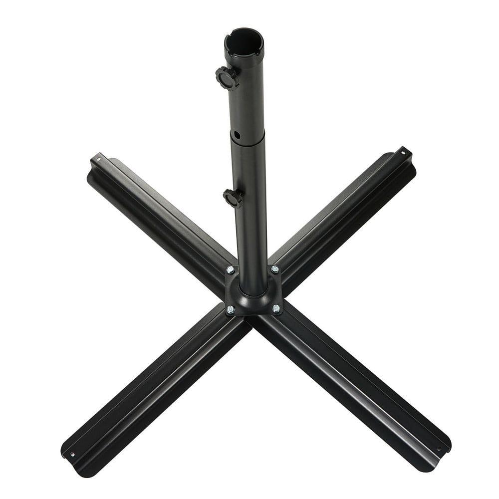 Westin Outdoor Heavy Duty Patio Umbrella Cross Brace Stand, Black
