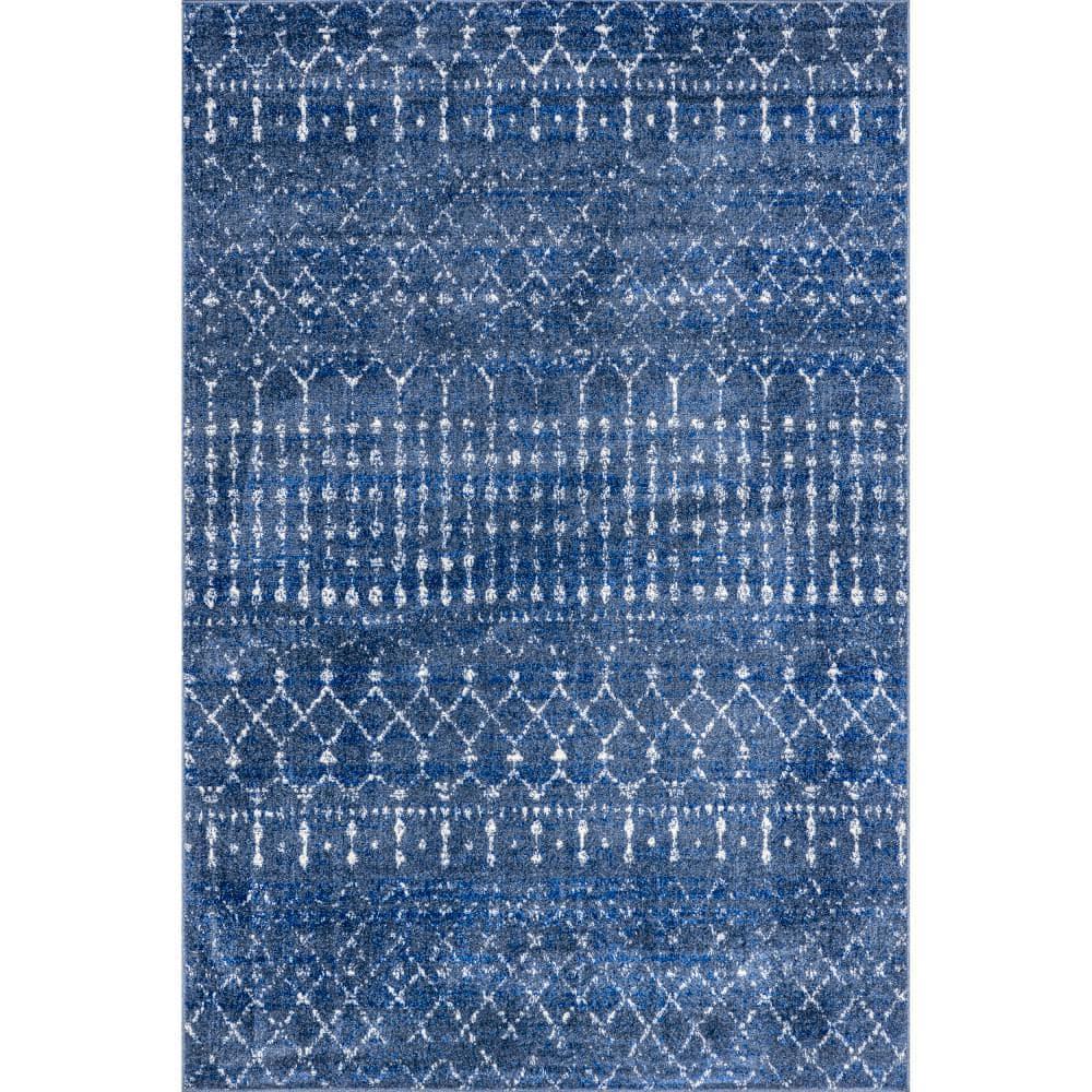 nuLOOM Moroccan Blythe Dark Blue 5' x 7' 5" Transitional Area Rug