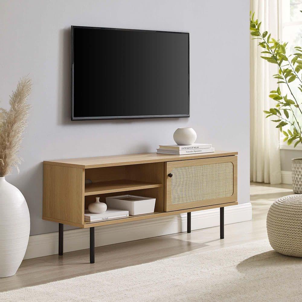 Modway Cambria 47Inch TV Stand – Modern Media Console with Open Storage Shelf and Sleek Profile for Living Room