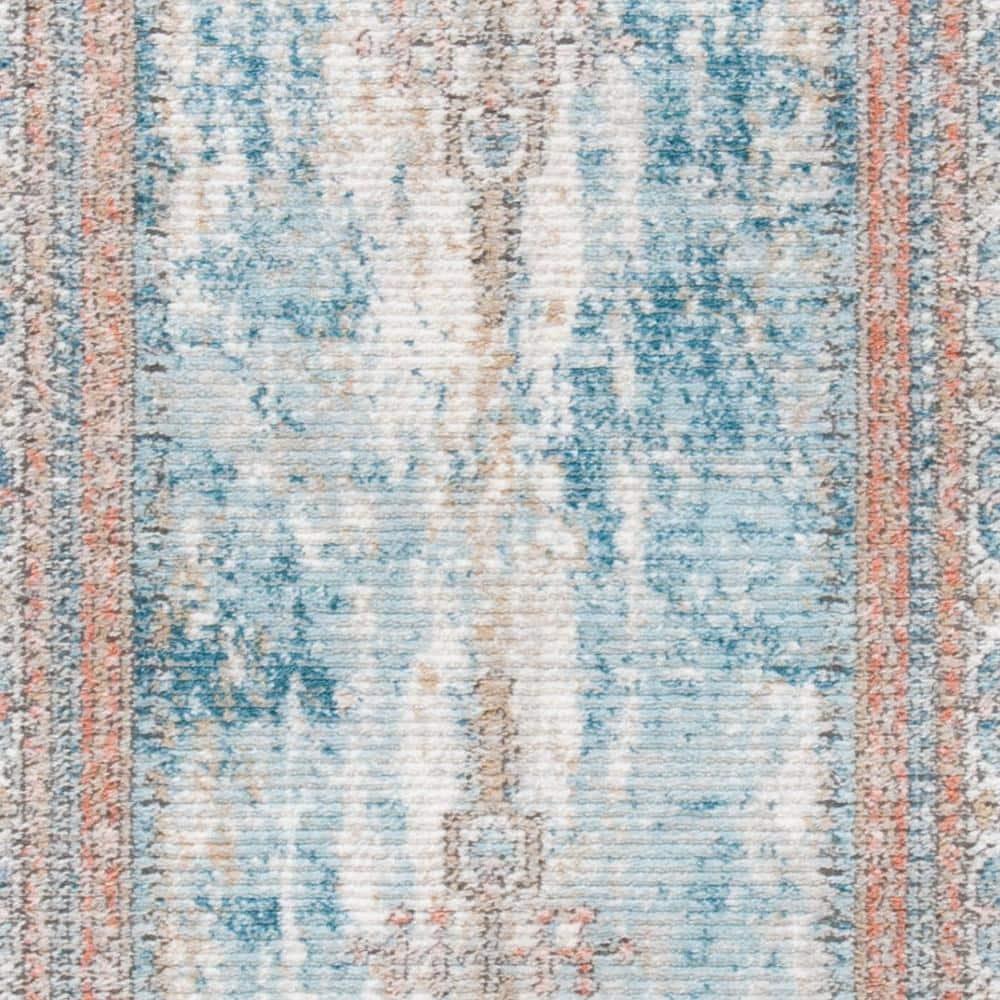 Shivan SHV725 Power Loomed Indoor Runner Rug - Blue/Grey - 2'2"x8' - Safavieh