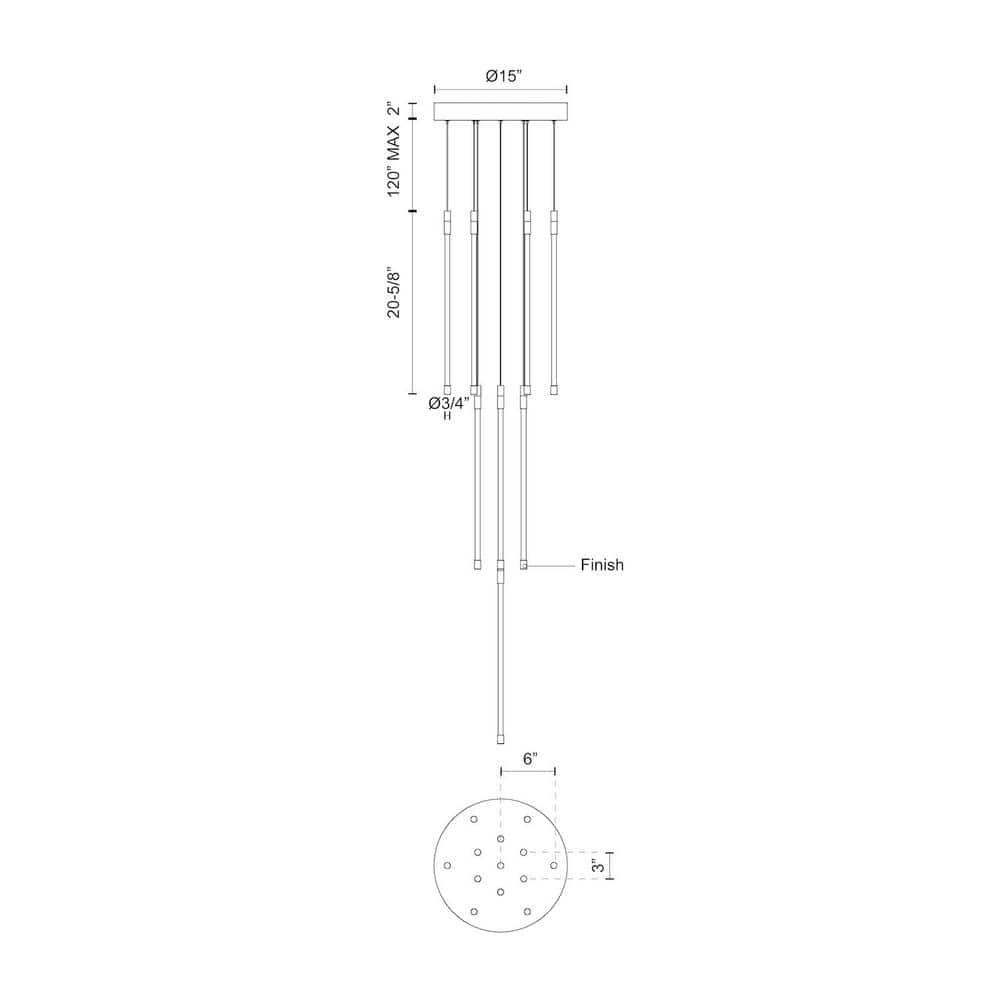 Motif 13 - Light LED Cluster Pendant