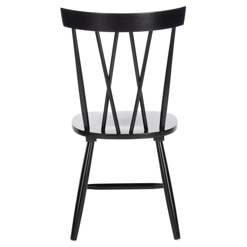 Friar Dining Chair (Set of 2) - DCH1401 - Black - Safavieh