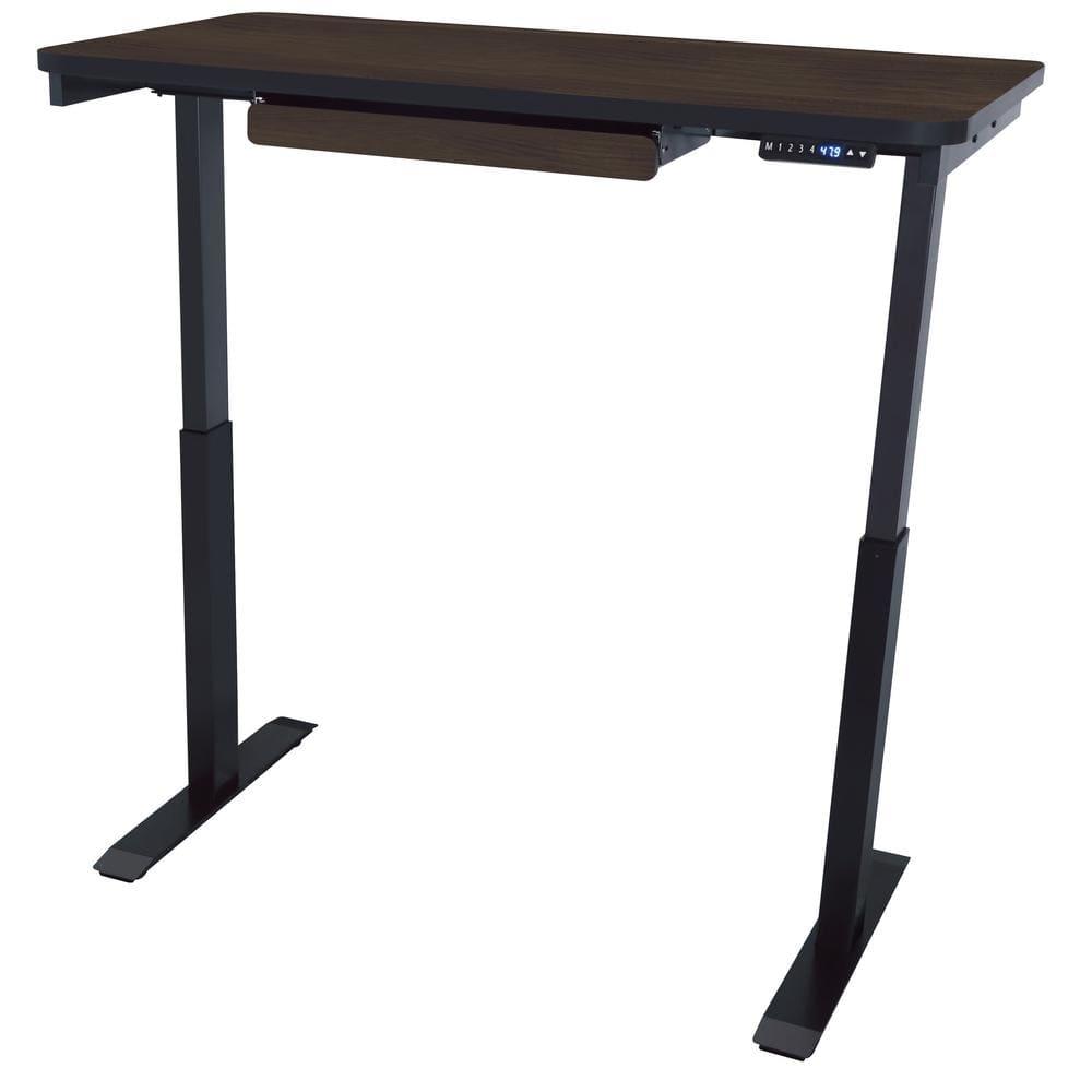 Motionwise  48 in.  Standing Desk with Adjustable Height Feature Walnut