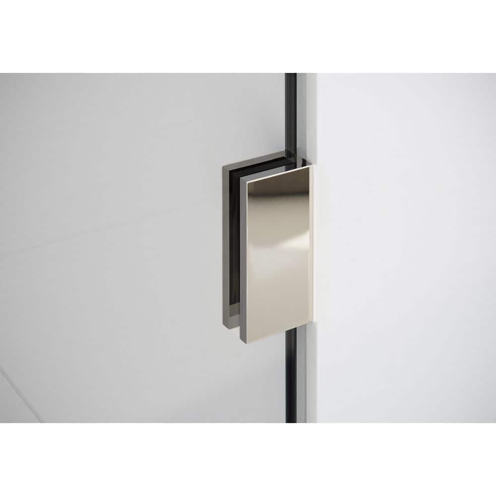 Illume 60 in. x 78 in. Fully Frameless Wall Hinge Shower Door