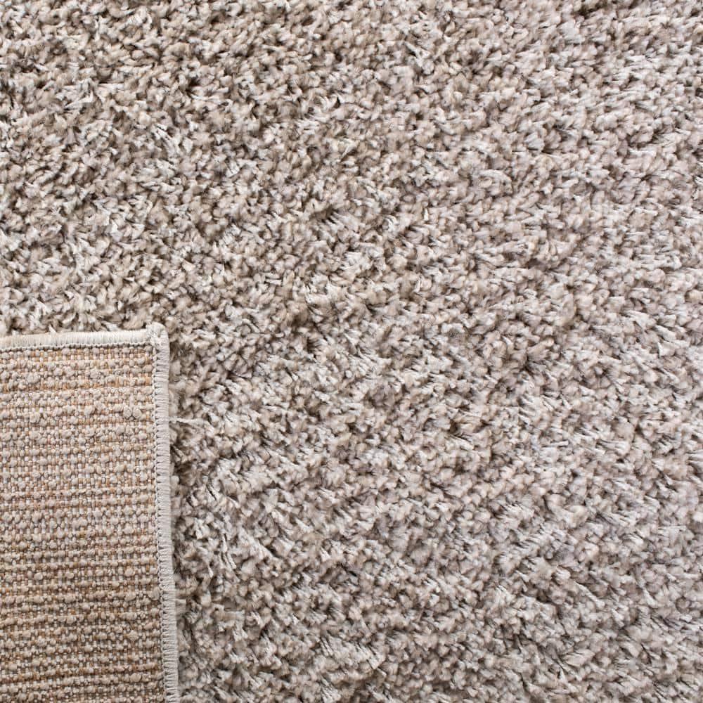 Arizona Shag ASG820 Power Loomed Indoor Area Rug - Linen - 4'x6' - Safavieh