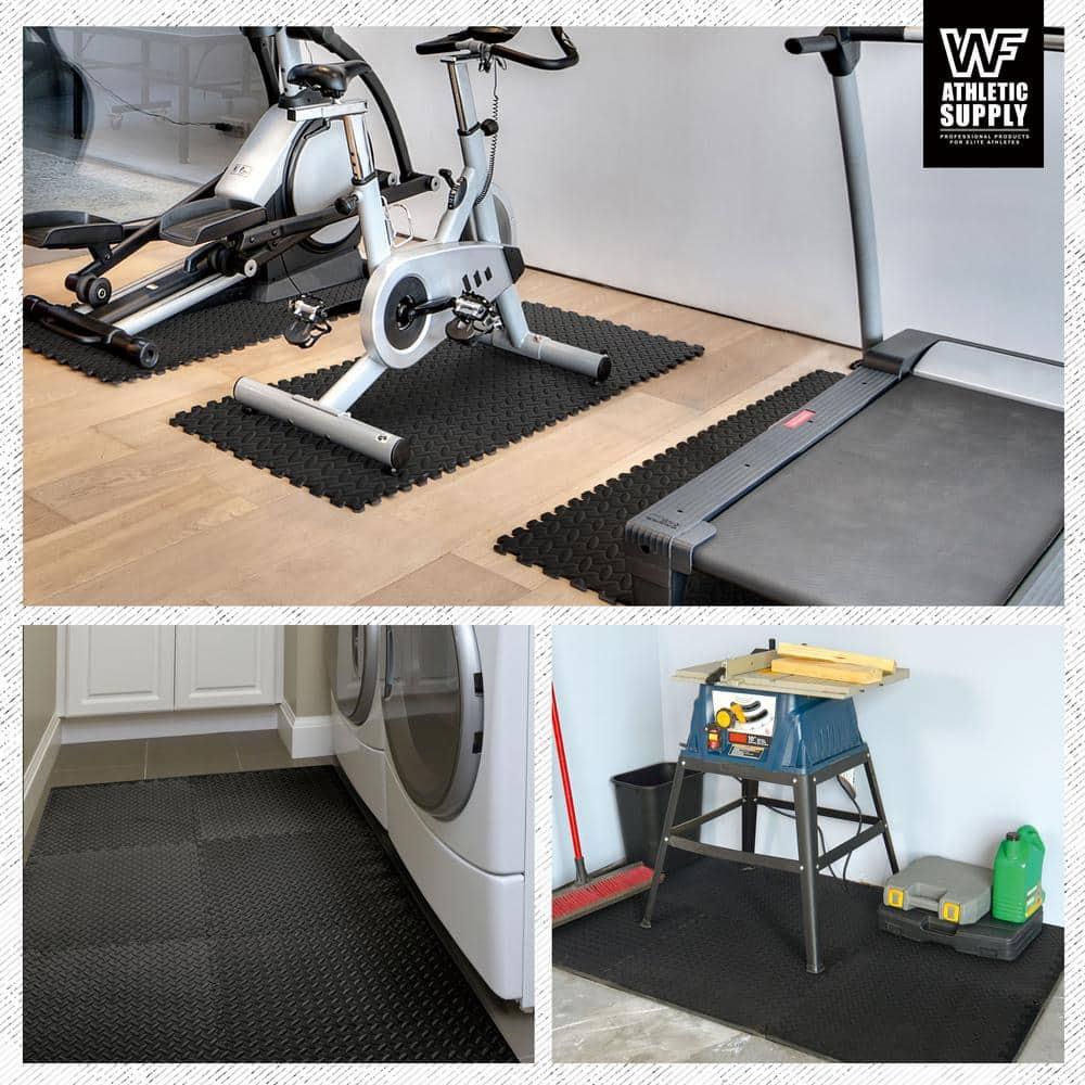 Extra Thick Interlocking Exercise Foam Mats, 3/4-Inch Thickness Gym Flooring Tiles (72 SQ. FT)