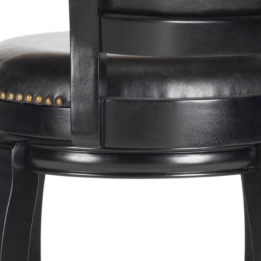 Gitano Swivel Bar Stool - FOX7009 - Black - Safavieh Couture