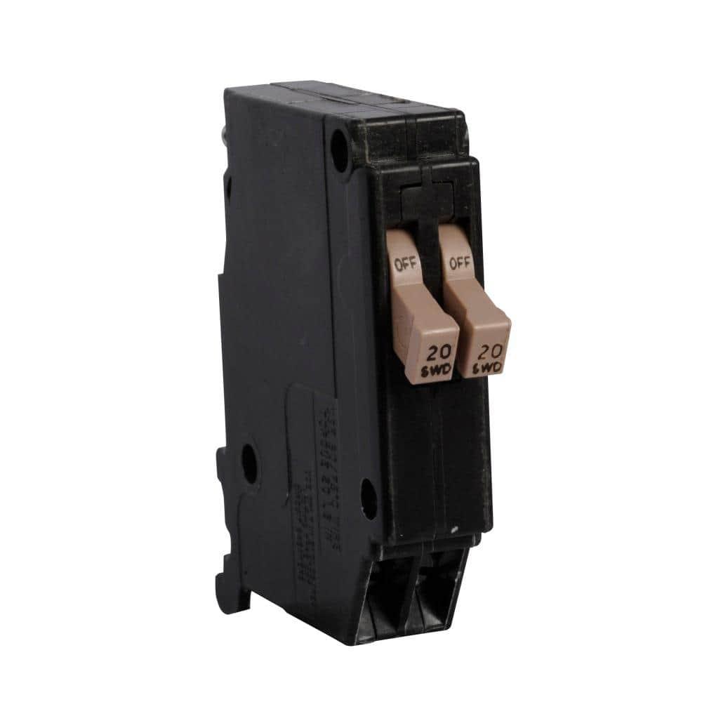 Eaton CHT2020 Cutler-Hammer Tandem Single Pole Circuit Breaker, 3/4", 20 Amp