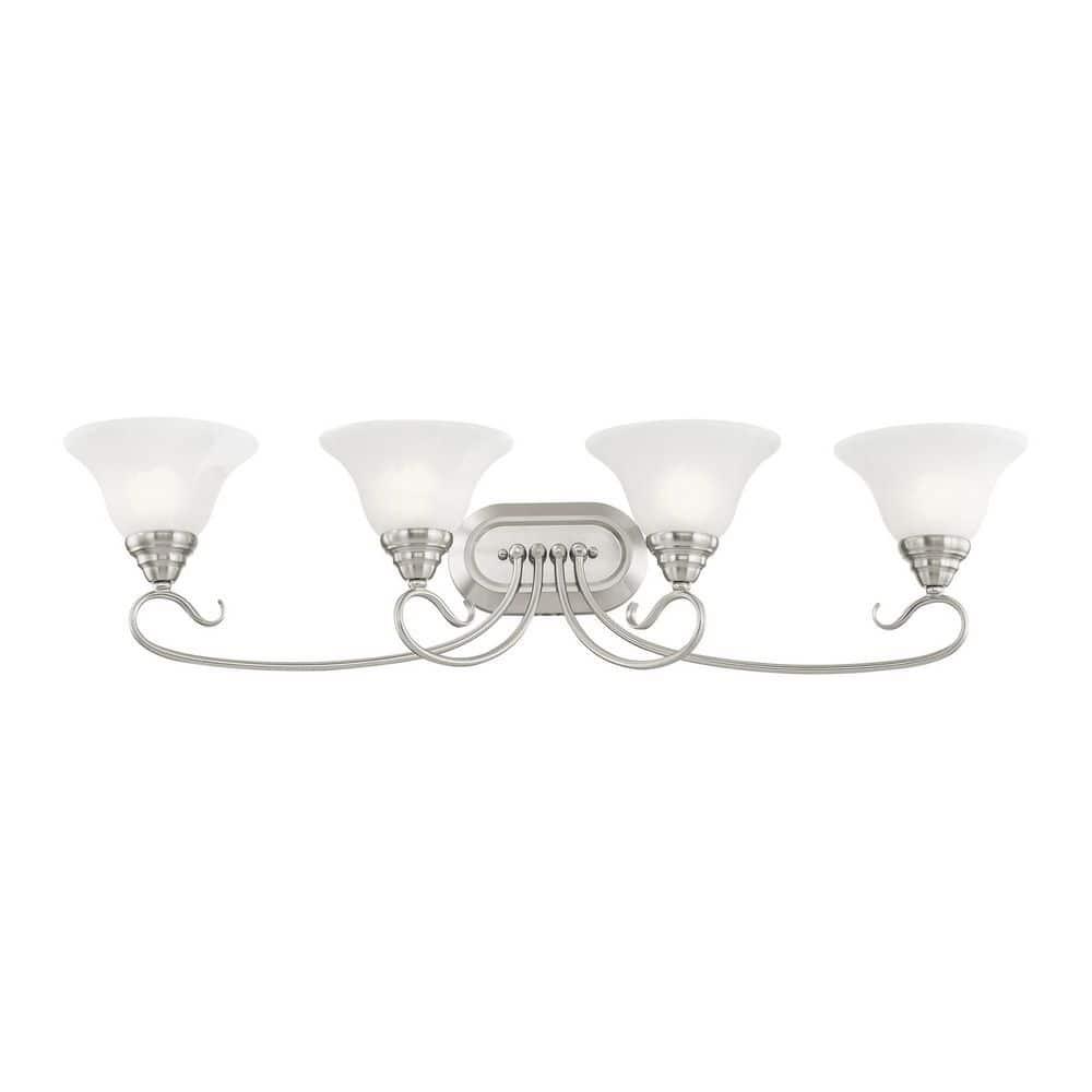 Livex Lighting Coronado 4 - Light Vanity in  Brushed Nickel