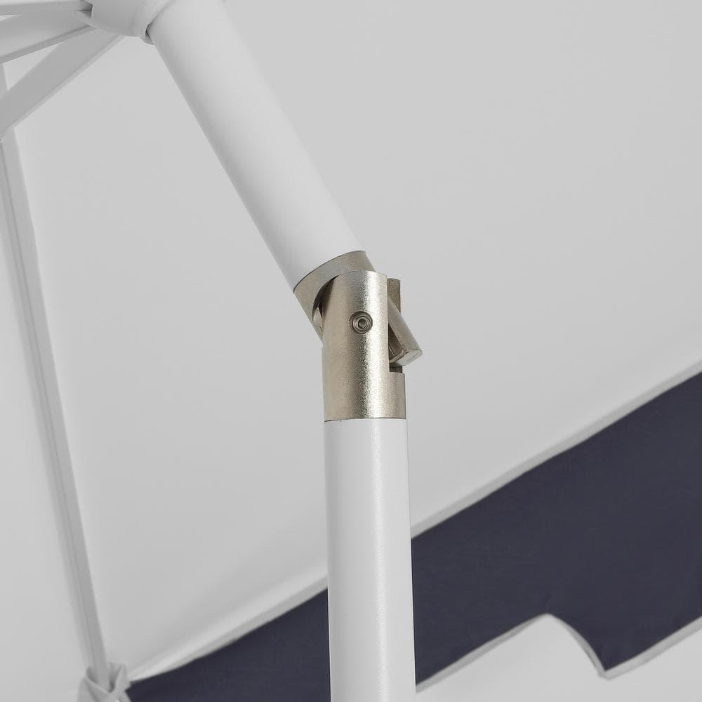 Arlmont & Co. Taveon 9 ft. Classic MidCentury Market Patio Umbrella with UV Protection, Auto-Tilt, and Crank