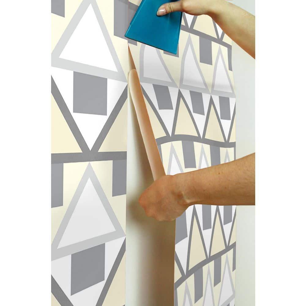 Aelfie Grey Madaket Geometric Peel & Stick Wallpaper