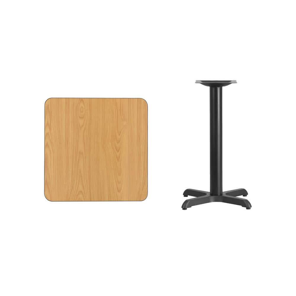 Flash Furniture Laminate Table Top with Table Height Base