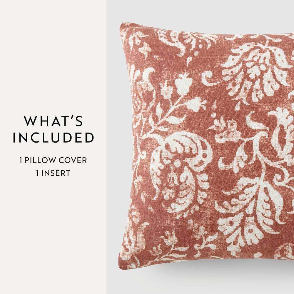 Cotton Throw Square Pillow Cover & Insert