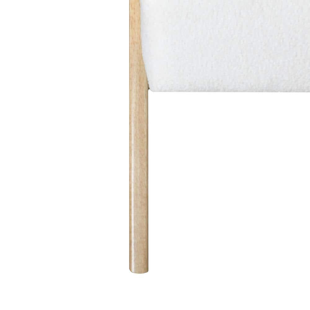 GDF Studio Innovative Modern Accent Chair with Curved Backrest, White