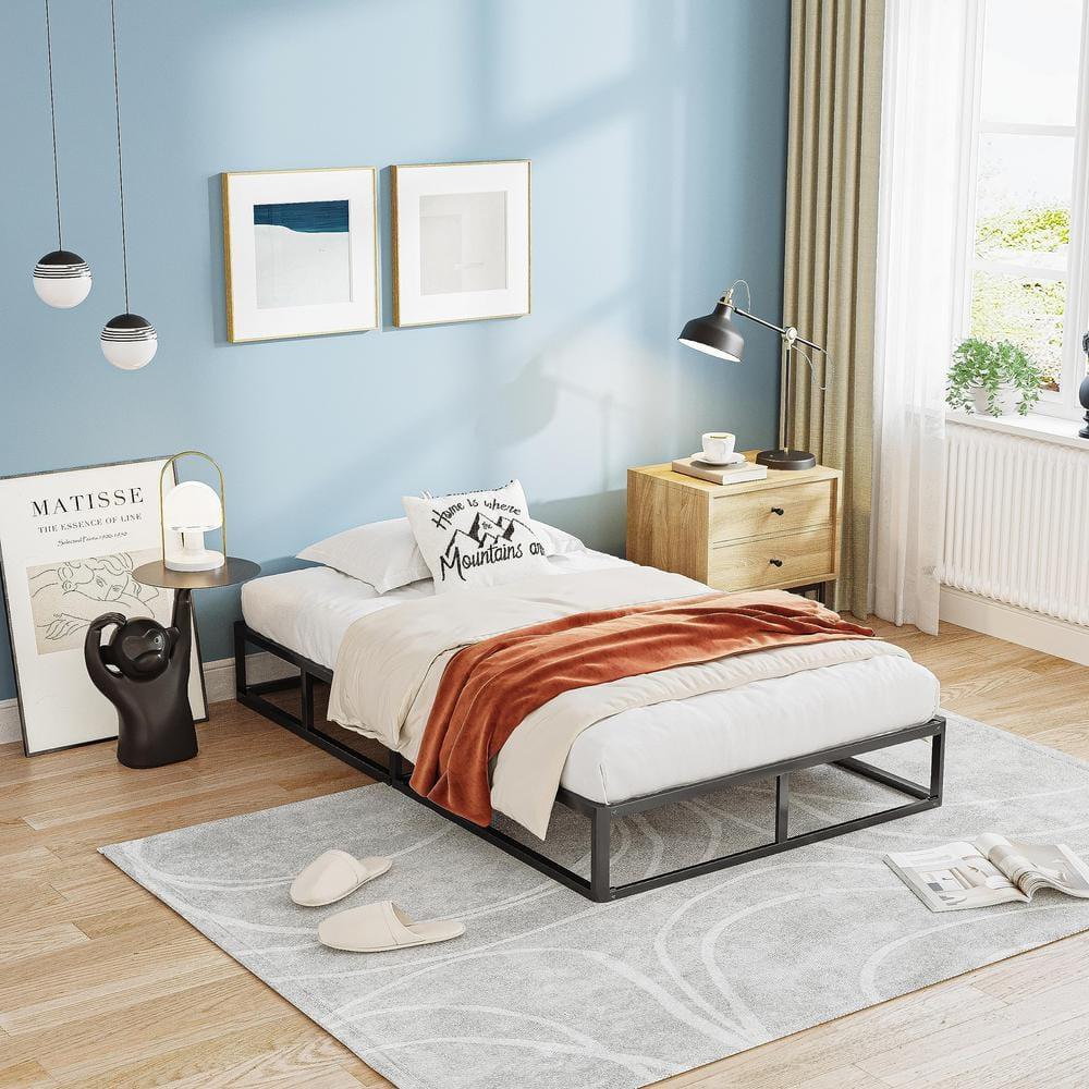 7 in. H Twin Box Spring, Heavy-Duty Metal Structure with Fabric Cover, Easy Assembly, Mattress Foundation