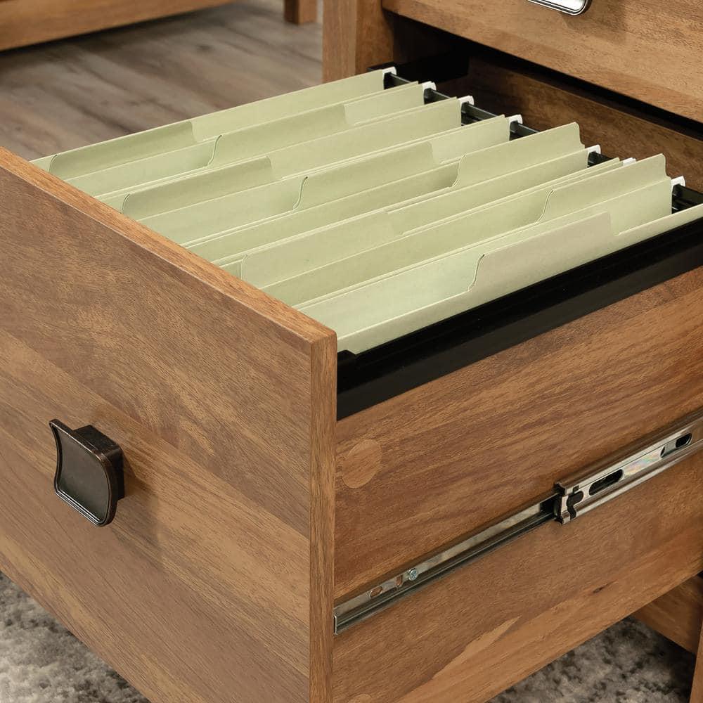 Cannery Bridge 6 Drawer Executive Desk Sindoori Mango - Sauder: Workspace Organizer, MDF Build