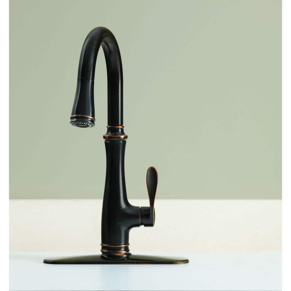 Bellera™ Pull Down Single Handle Kitchen Faucet with Handle and Supply Lines