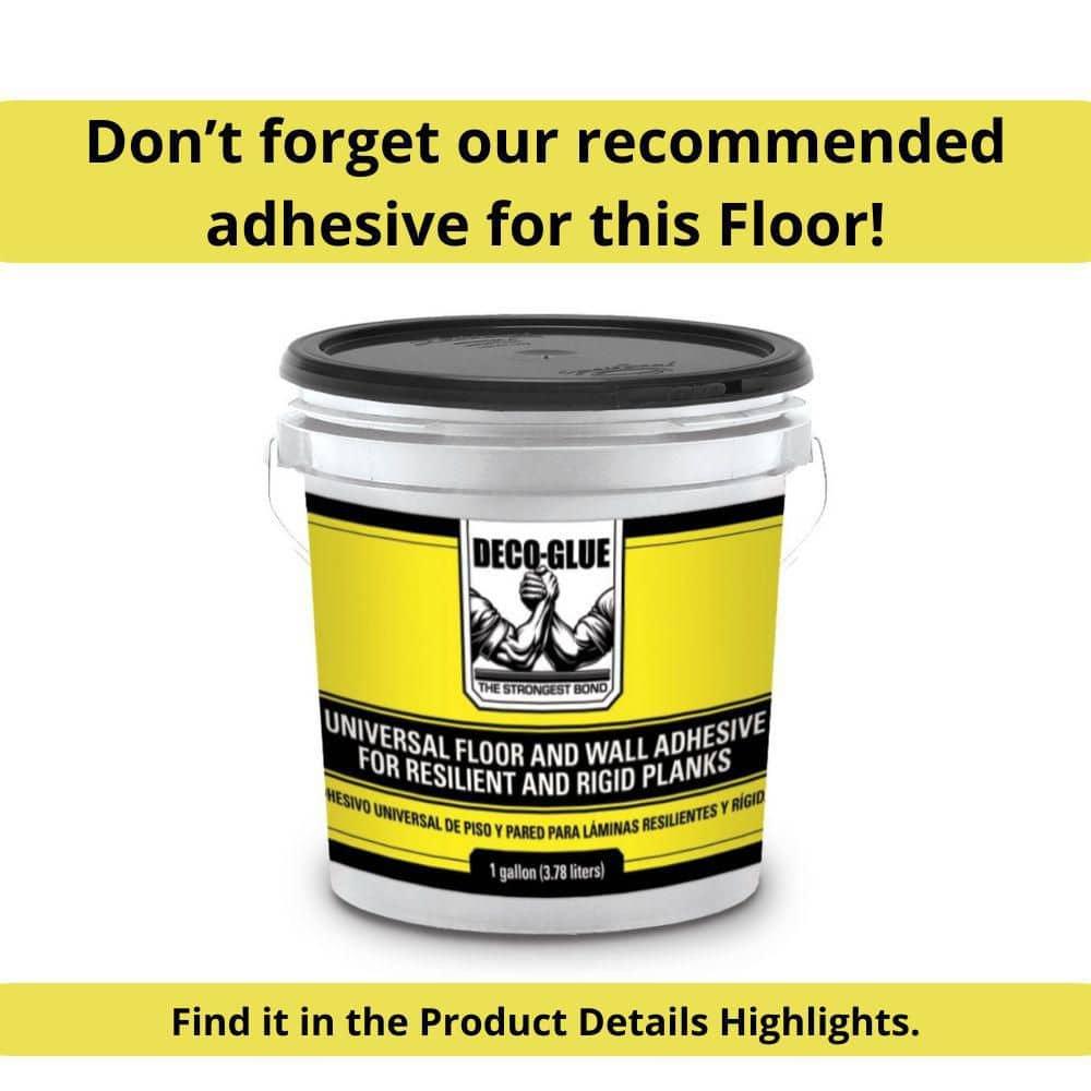 DecoProducts Colors Glue Down Floor and Wall DIY Multi-Tonal Style 6" x 36" x 2mm Luxury Vinyl Plank
