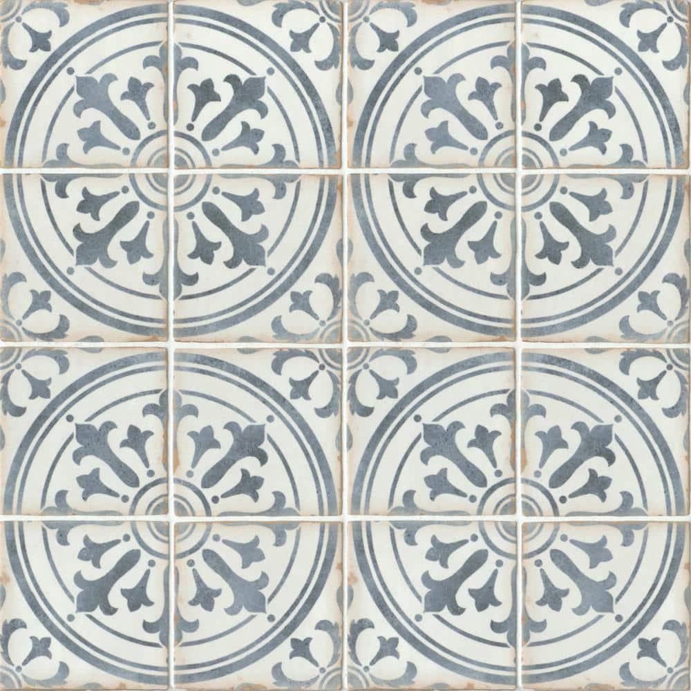 Casablanca 5" x 5" Ceramic Patterned Floor Use Tile