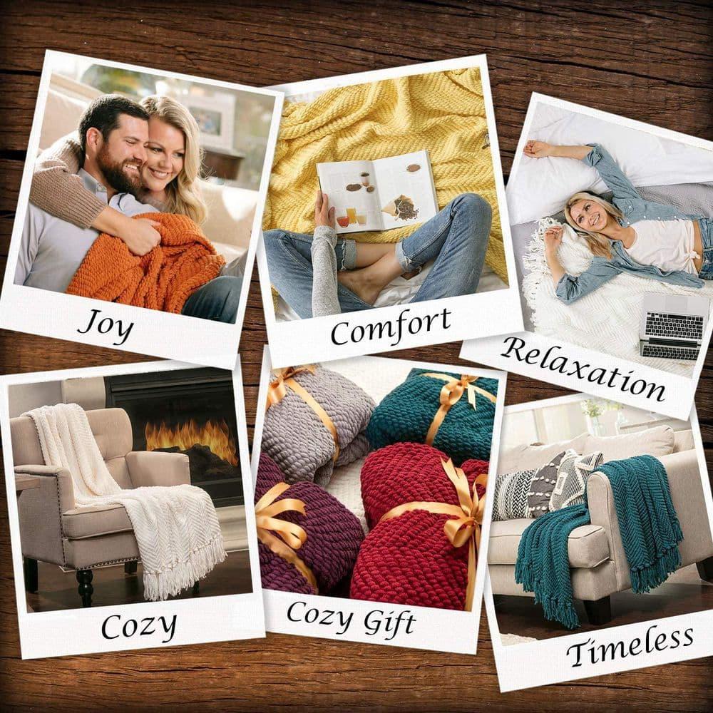 Chanasya Textured Knitted Throw & Reviews | Wayfair