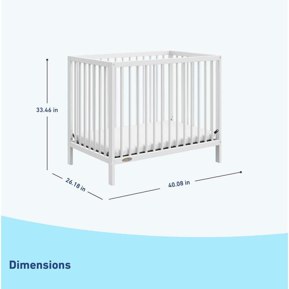 Teddi 4-in-1 Mini Convertible Crib with Mattress