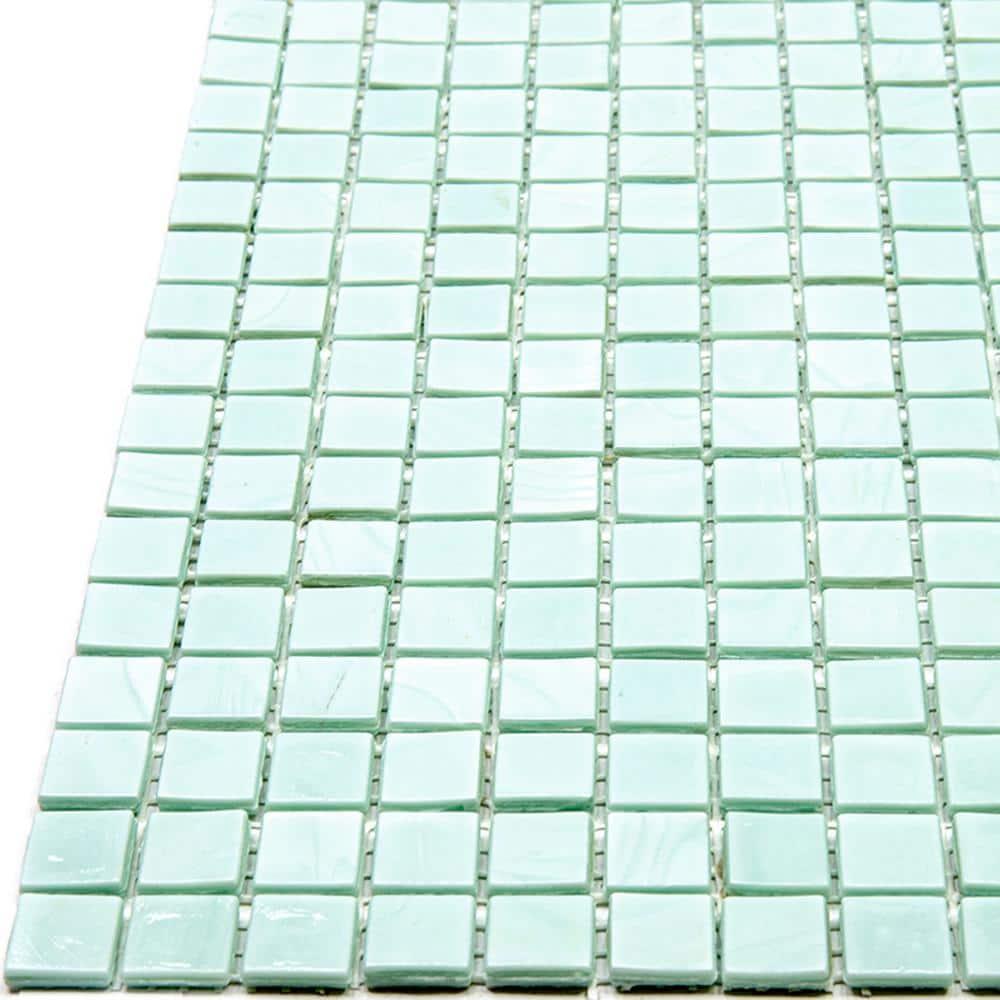 Skosh 0.6" x 0.6" Glass Grid Mosaic Wall & Floor Tile