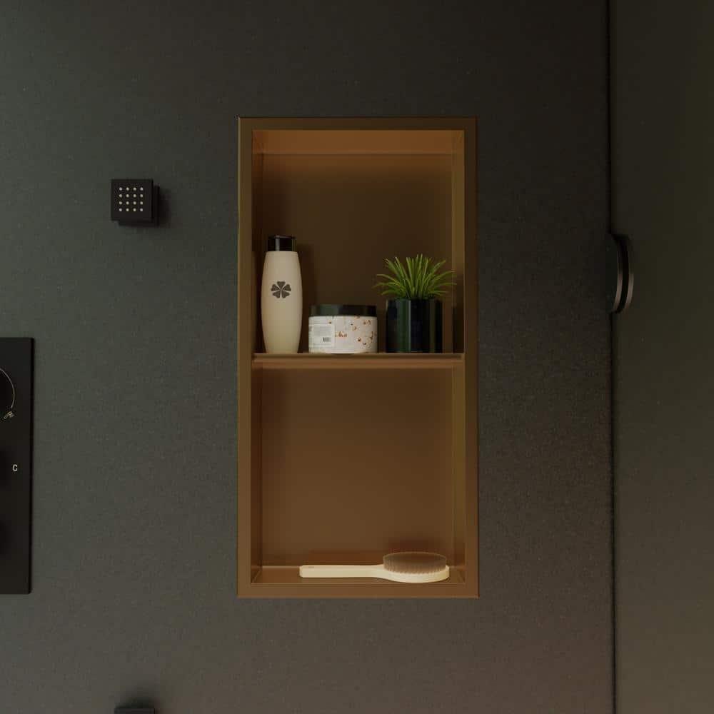 Alfi Brand Stainless Steel Shower Niche ABNP1224-BG