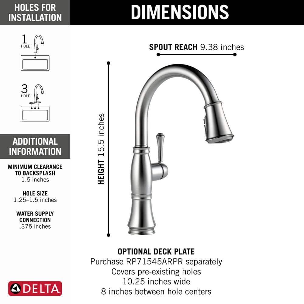 Cassidy Pull Down Sprayer Kitchen Sink Faucet, Single Handle Kitchen Faucet