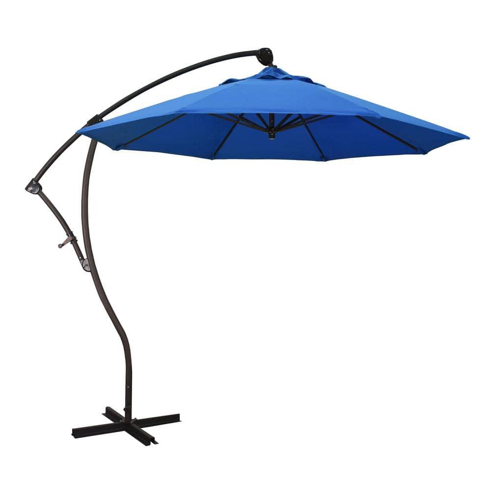 California Umbrella 9' Cantilever Umbrella in Royal Blue