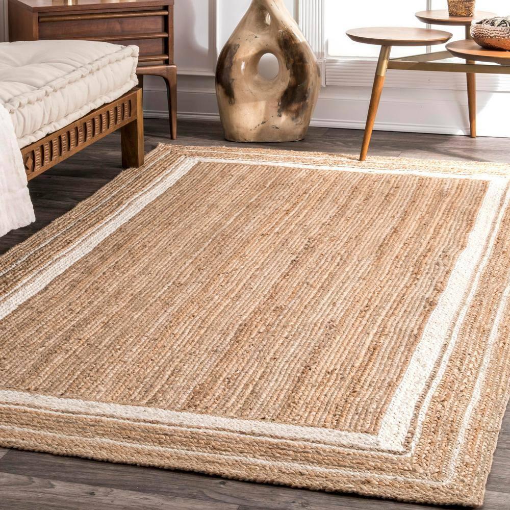 Nuloom Rikki Coastal Braided Jute Area Rug