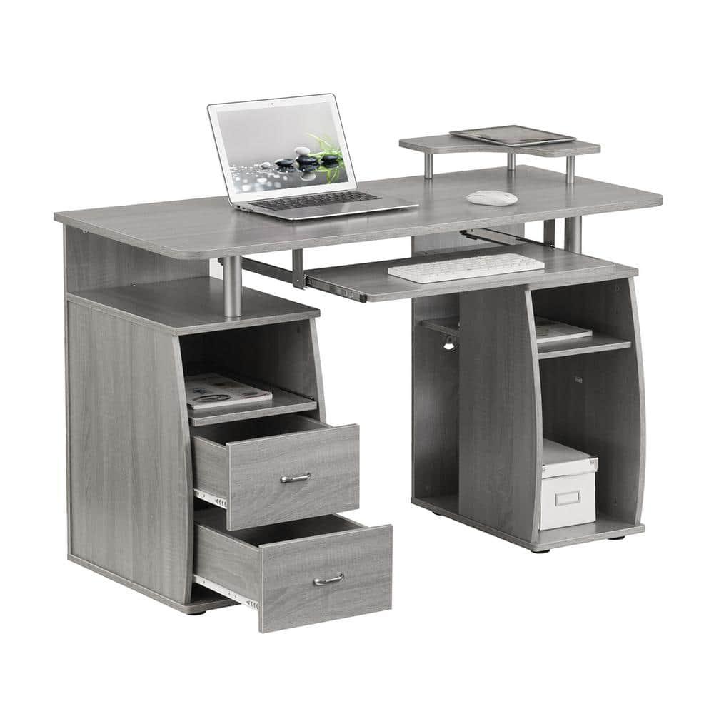 Hokku Designs Techni Mobili Complete Computer Workstation Desk With Storage
