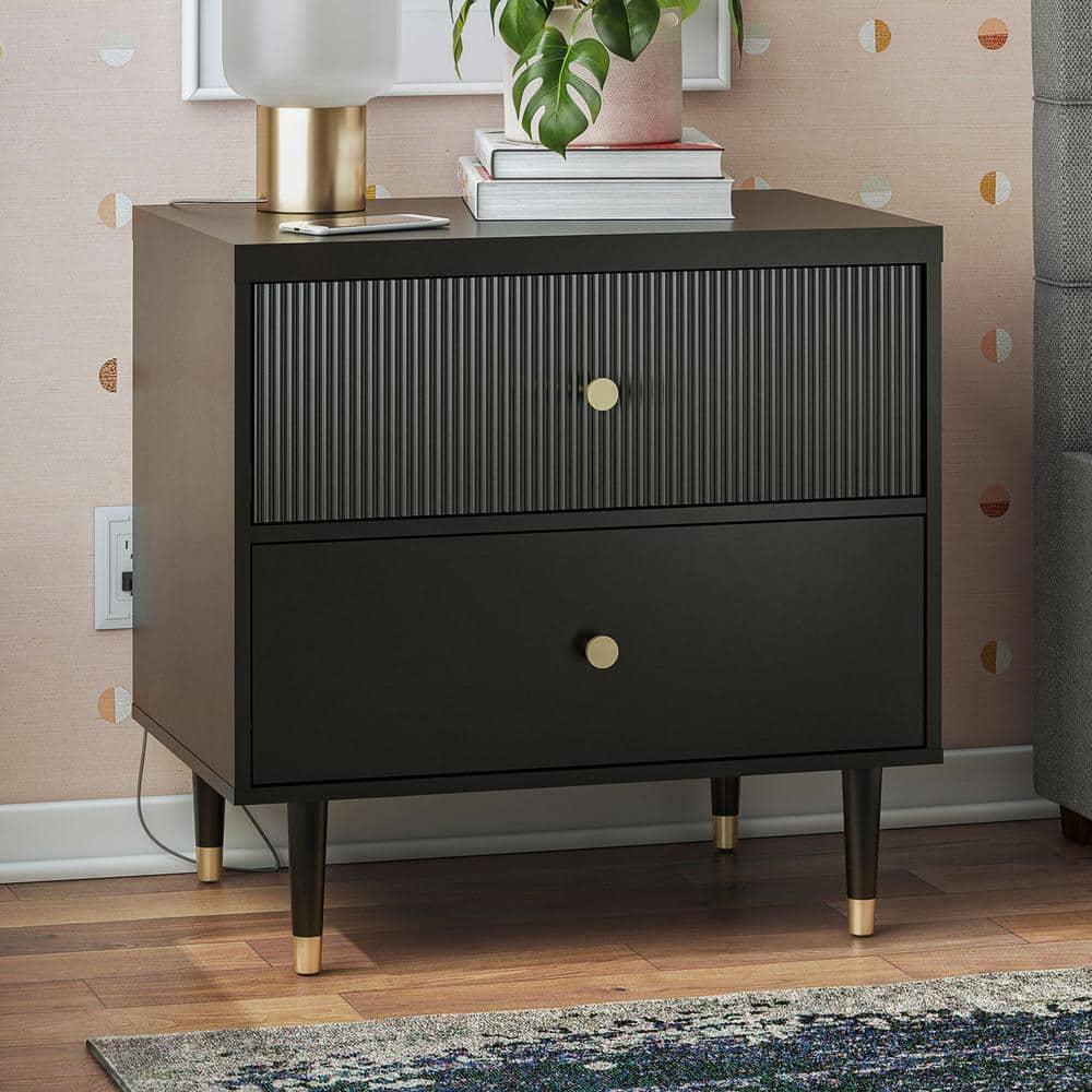 CosmoLiving by Cosmopolitan Elizabeth 2-Drawer Nightstand