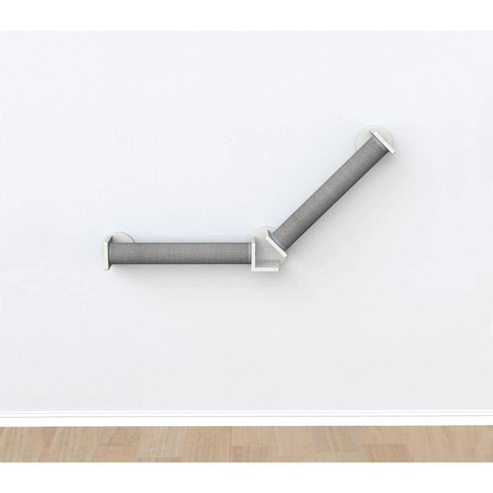 TRIXIE Wall Set 4, Indoor Wall Mounted Cat Scratching Posts for Elevated Fun, Lounger, Scratcher, Perch