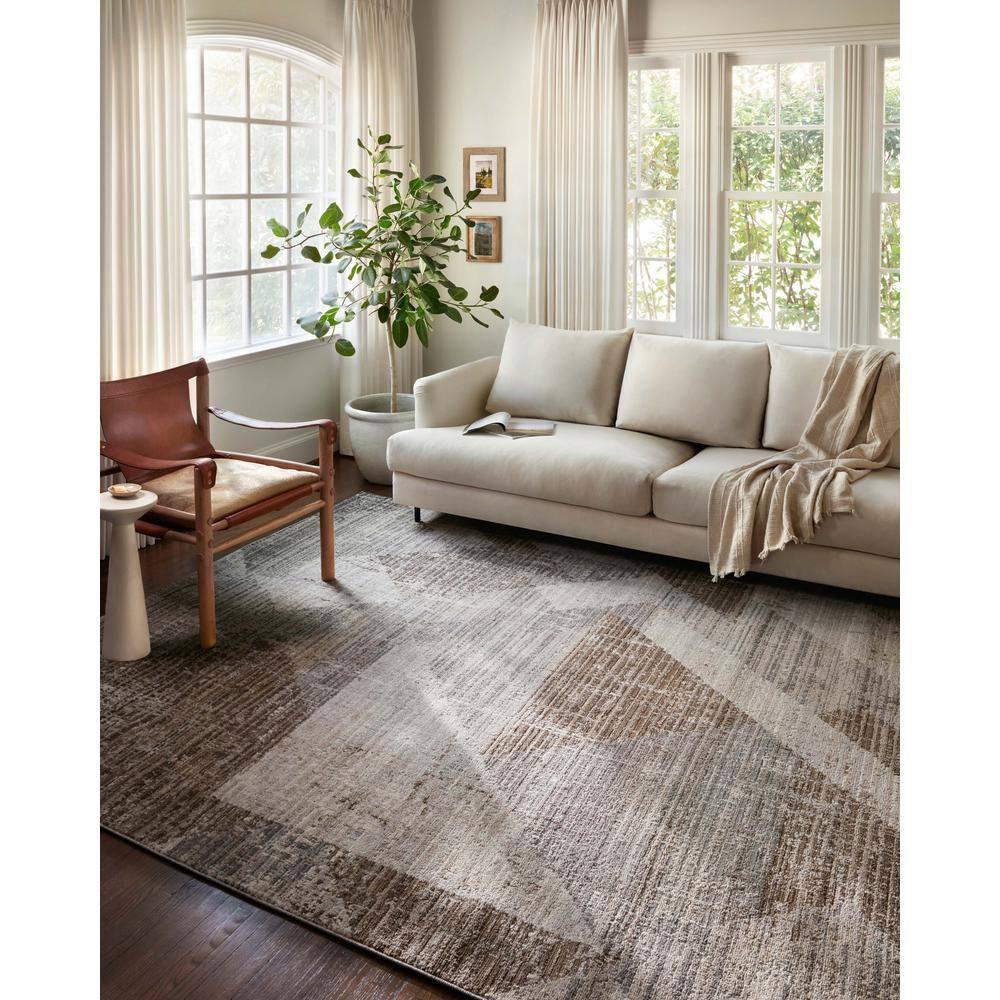 Loloi II Austen AUS-04 Geometric Stone / Bark Area Rug 11'-2" x 15'