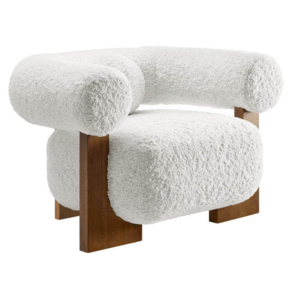 Modway Jace Faux Fur Fabric Accent Chair