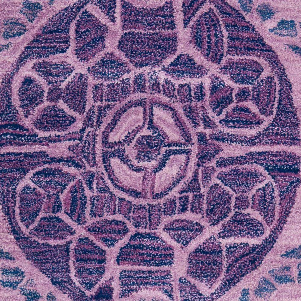 Wyndham WYD376 Hand Tufted Indoor Area Rug - Purple - 4'x6' - Safavieh.