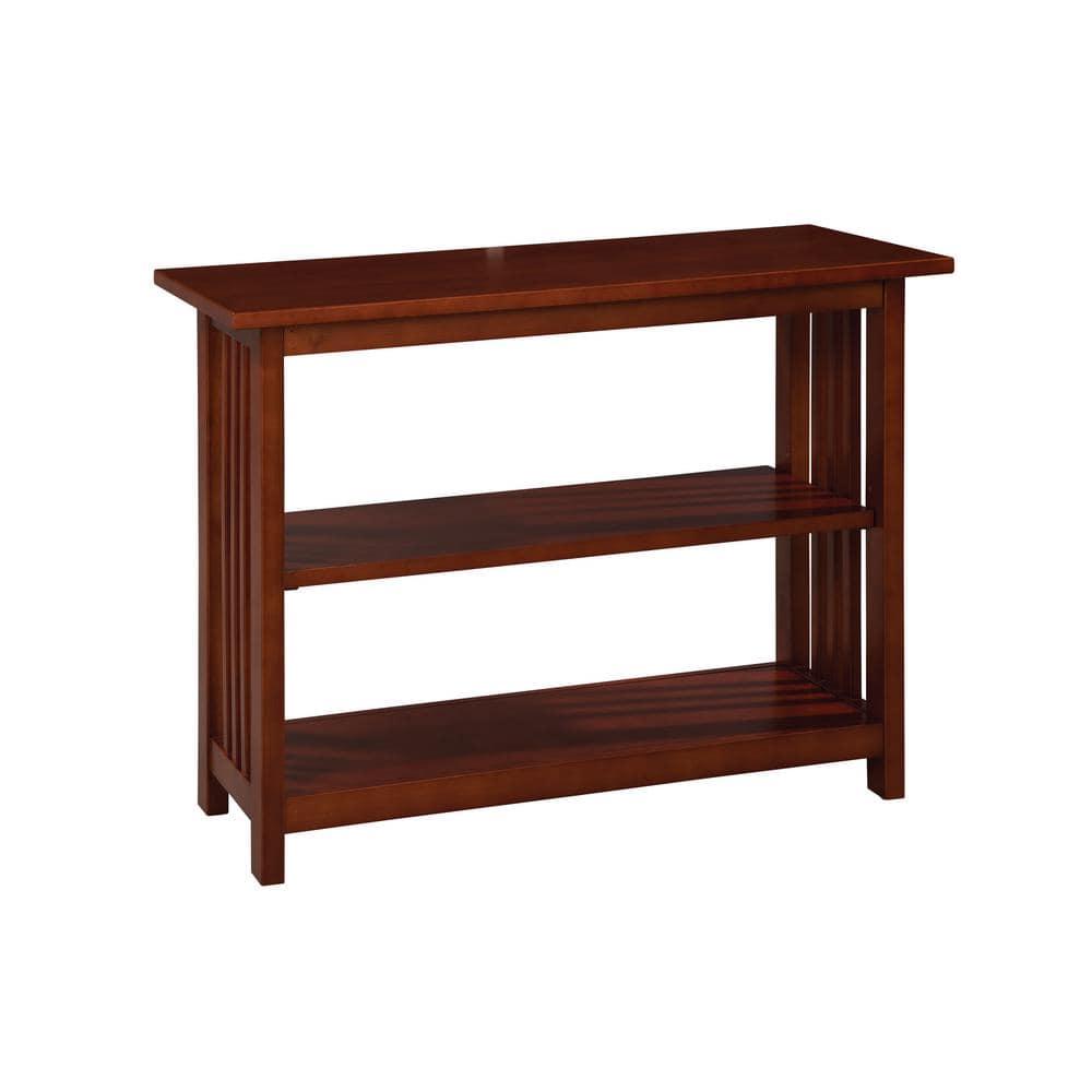 24" 2-shelf Bookshelf Wood Cherry - Alaterre Furniture: Mid-Century Modern, Stained Finish, Fixed Shelves