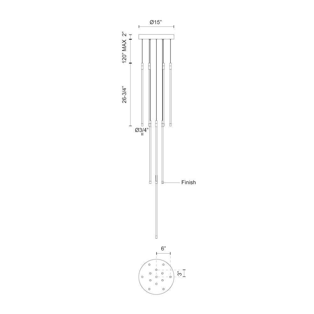 Motif 13 - Light LED Cluster Pendant