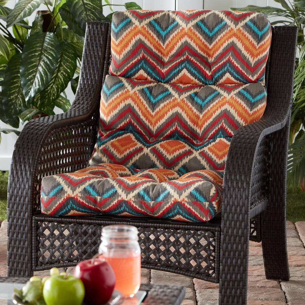 Greendale Home Fashions Surreal 44 x 22 in. Outdoor High Back Chair Cushion
