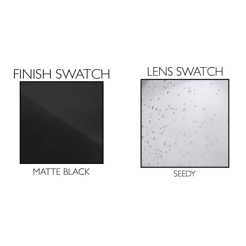 Design House  Augustin Wall Light in Matte Black