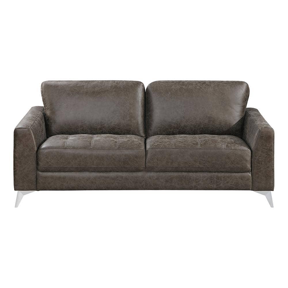 Lexicon Cazon Microfiber Sofa in Brownish gray