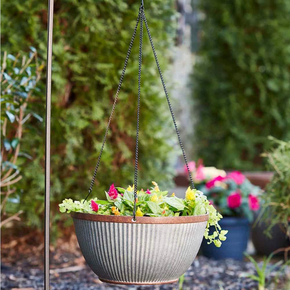 Southern Patio® Westlake Hanging Resin Pot Planter Round