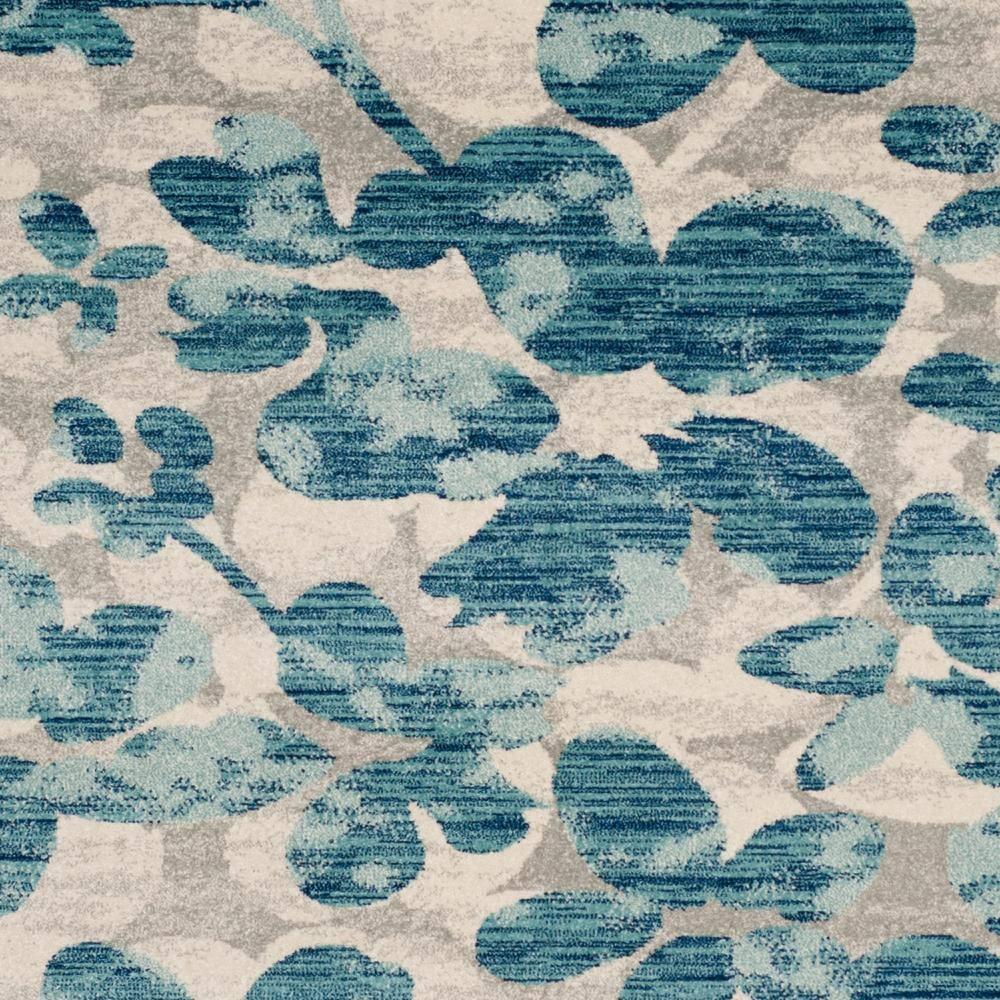 Evoke EVK236 Power Loomed Area Rug - Grey/Light Blue - 8'9"x11'9" - Safavieh.