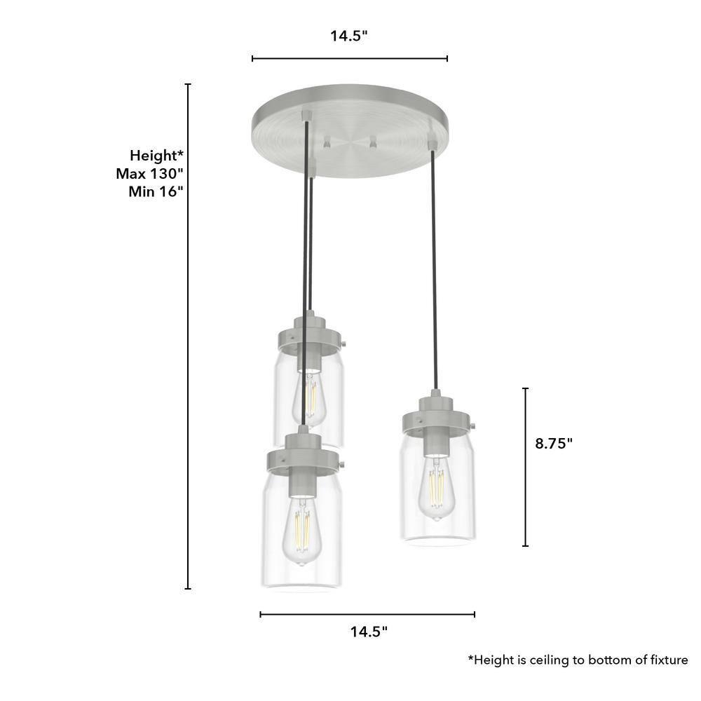 Hunter Fan Devon Park 3 - Light Unique Tiered Chandelier