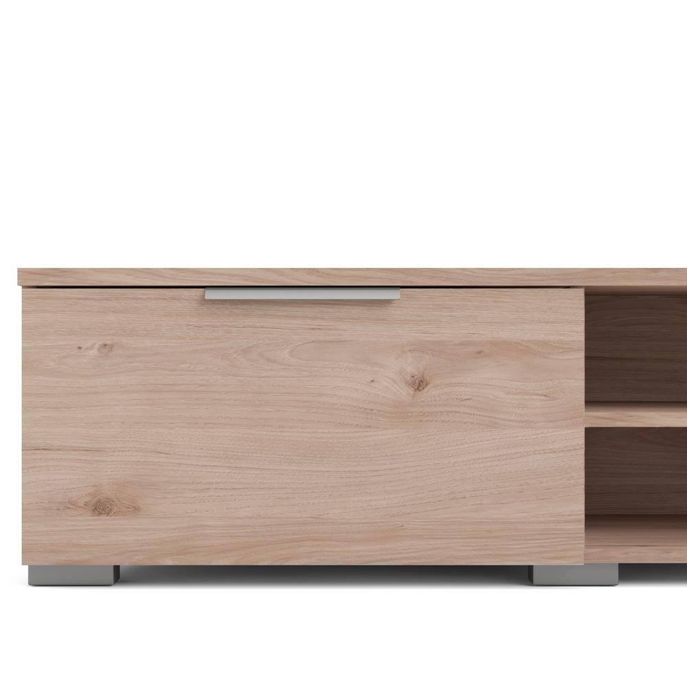2 Drawer 2 Shelf TV Stand in Brown - Tvilum
