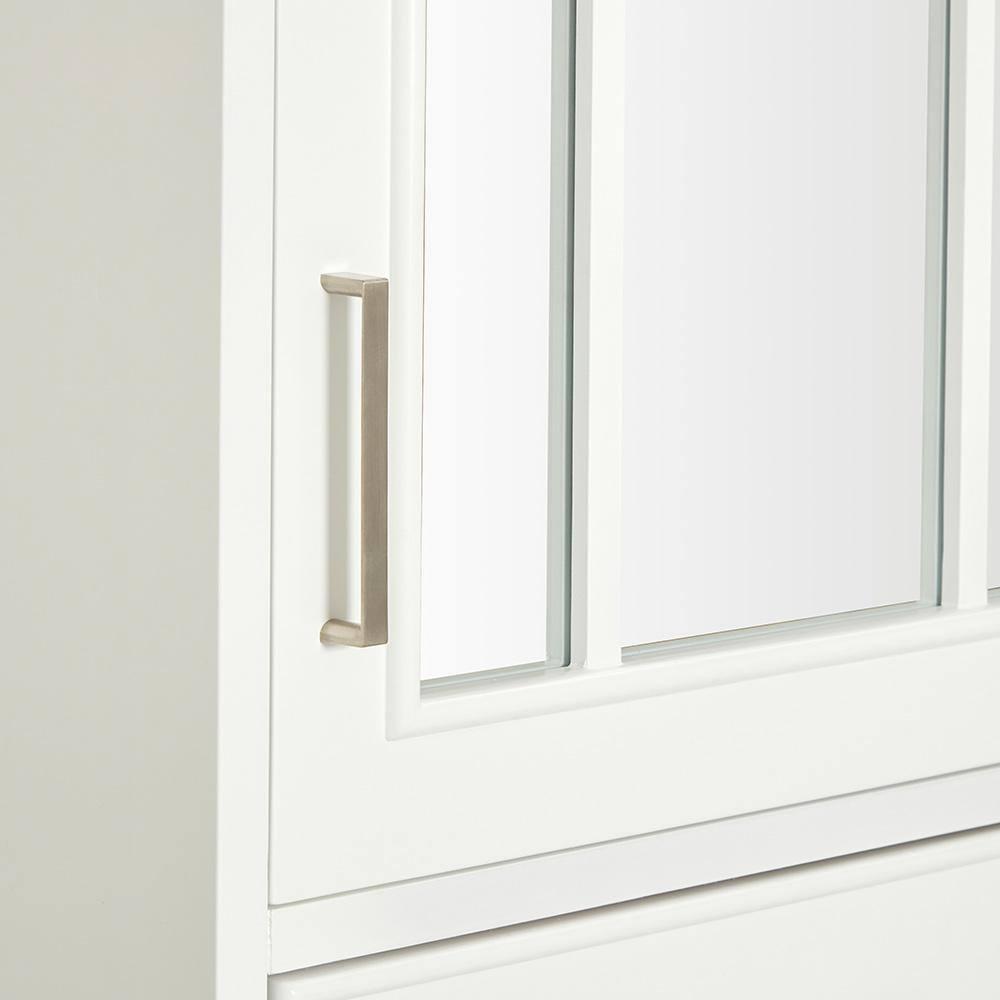 Ariel Stafford 85" Double Sink Vanity Set in White