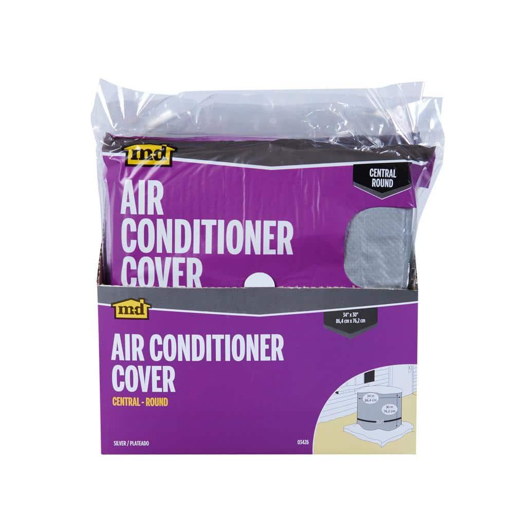 M-D Building Products 03426 Silver Air Conditioning Cover for Central Round Units