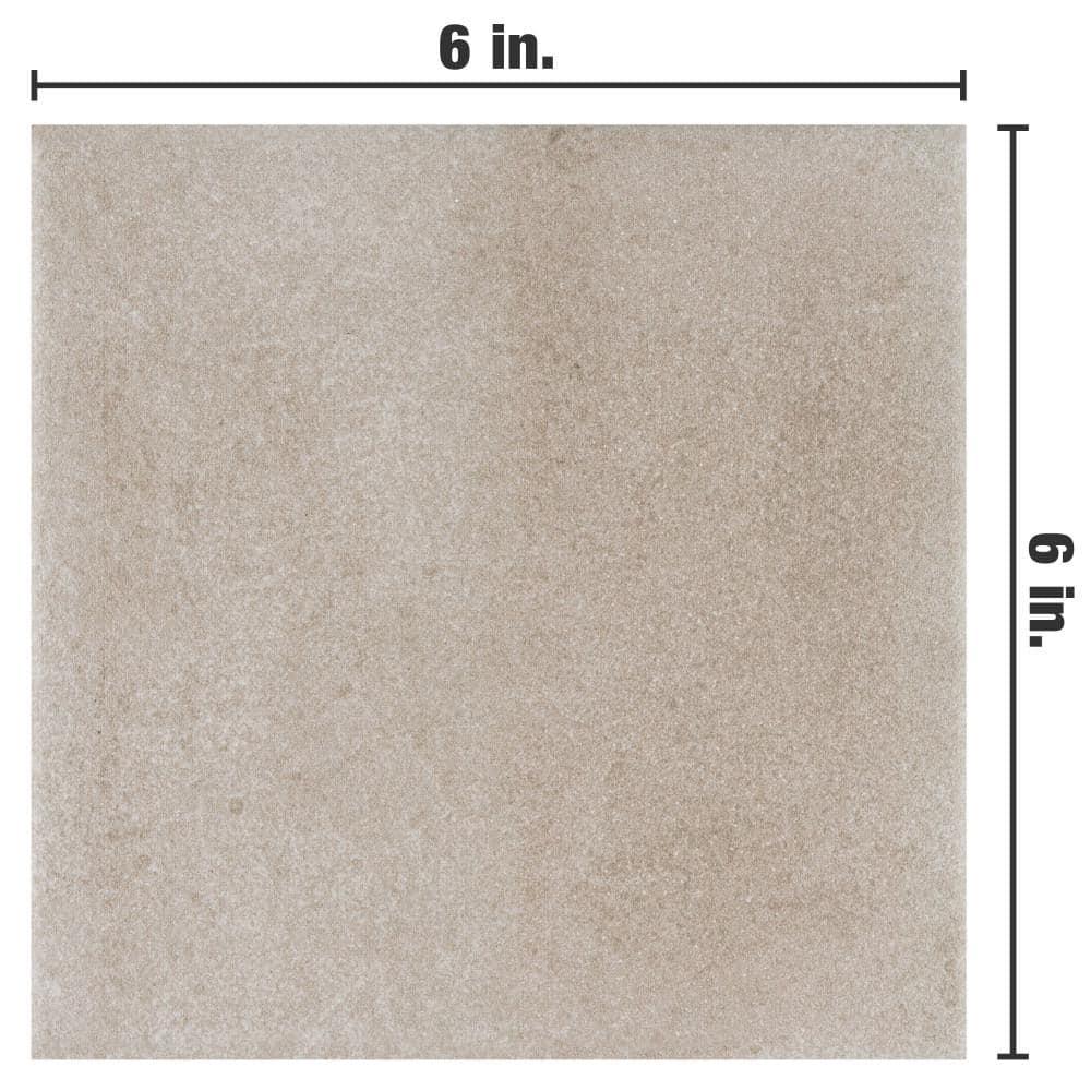 Matter 6" x 6" Porcelain Stone Look Floor and Wall Tile